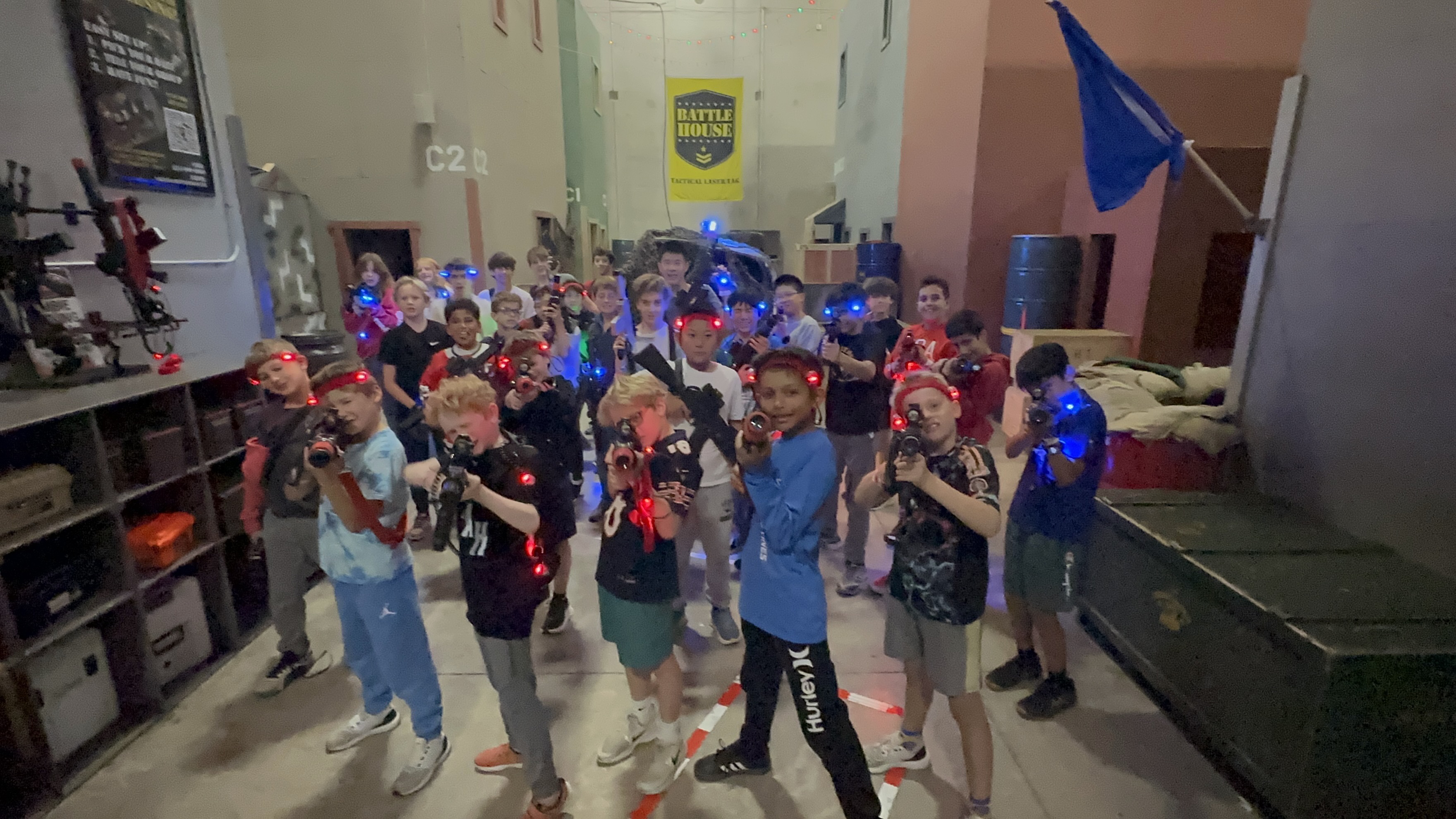 Group photo from the birthday party